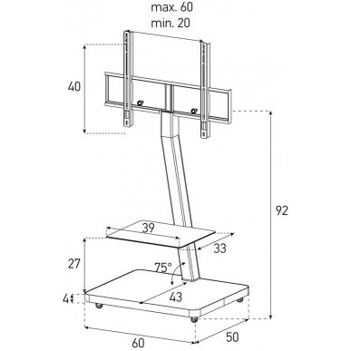 Стойка для ТВ Sonorous PL 7601